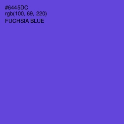 #6445DC - Fuchsia Blue Color Image