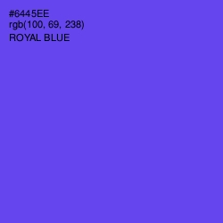 #6445EE - Royal Blue Color Image