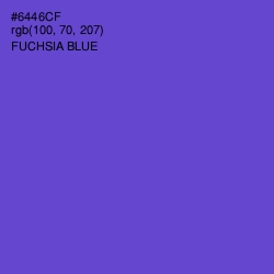 #6446CF - Fuchsia Blue Color Image