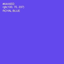 #6446ED - Royal Blue Color Image