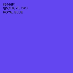 #6446F1 - Royal Blue Color Image