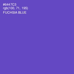 #6447C3 - Fuchsia Blue Color Image