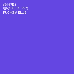 #6447E3 - Fuchsia Blue Color Image