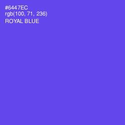 #6447EC - Royal Blue Color Image
