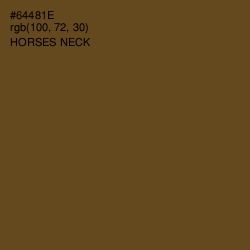 #64481E - Horses Neck Color Image