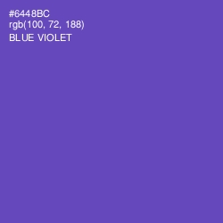 #6448BC - Blue Violet Color Image