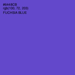 #6448CB - Fuchsia Blue Color Image