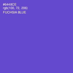 #6448CE - Fuchsia Blue Color Image