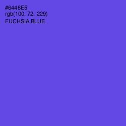 #6448E5 - Fuchsia Blue Color Image