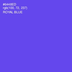 #6448ED - Royal Blue Color Image