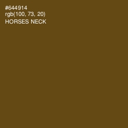#644914 - Horses Neck Color Image