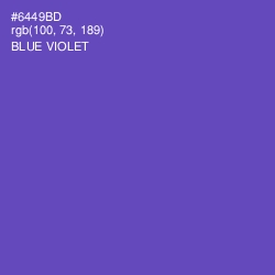 #6449BD - Blue Violet Color Image