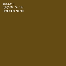 #644A13 - Horses Neck Color Image