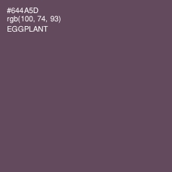 #644A5D - Eggplant Color Image