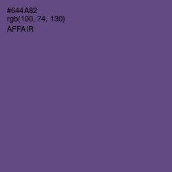 #644A82 - Affair Color Image