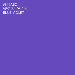 #644ABC - Blue Violet Color Image