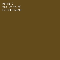 #644B1C - Horses Neck Color Image