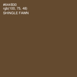 #644B30 - Shingle Fawn Color Image