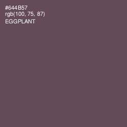 #644B57 - Eggplant Color Image