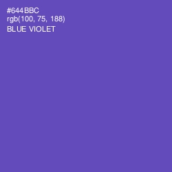 #644BBC - Blue Violet Color Image