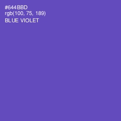 #644BBD - Blue Violet Color Image