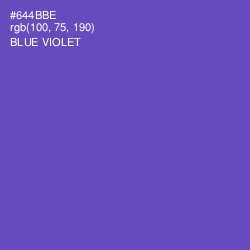 #644BBE - Blue Violet Color Image