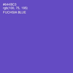 #644BC3 - Fuchsia Blue Color Image