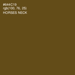 #644C19 - Horses Neck Color Image
