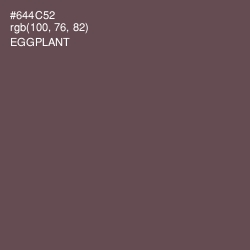 #644C52 - Eggplant Color Image