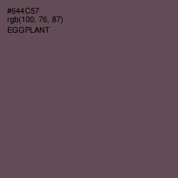 #644C57 - Eggplant Color Image