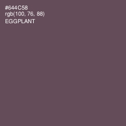 #644C58 - Eggplant Color Image