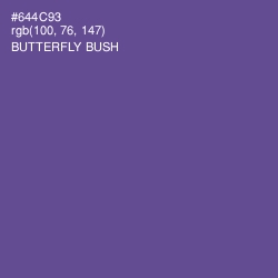 #644C93 - Butterfly Bush Color Image