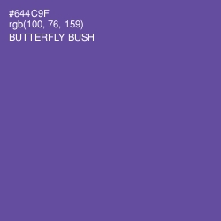 #644C9F - Butterfly Bush Color Image