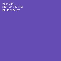 #644CB4 - Blue Violet Color Image