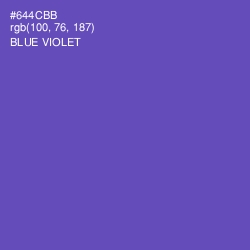 #644CBB - Blue Violet Color Image