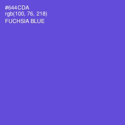 #644CDA - Fuchsia Blue Color Image