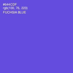 #644CDF - Fuchsia Blue Color Image