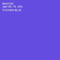 #644CE0 - Fuchsia Blue Color Image