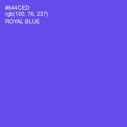 #644CED - Royal Blue Color Image