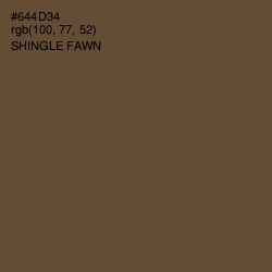 #644D34 - Shingle Fawn Color Image