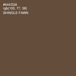 #644D3A - Shingle Fawn Color Image