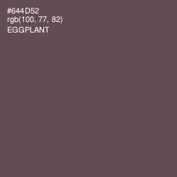 #644D52 - Eggplant Color Image