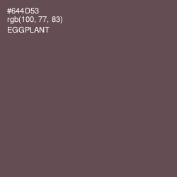 #644D53 - Eggplant Color Image