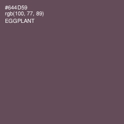 #644D59 - Eggplant Color Image