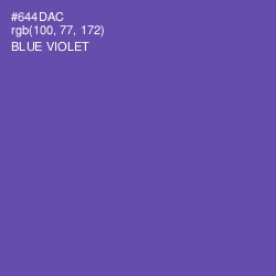 #644DAC - Blue Violet Color Image