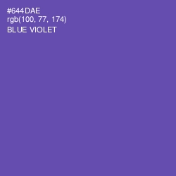 #644DAE - Blue Violet Color Image