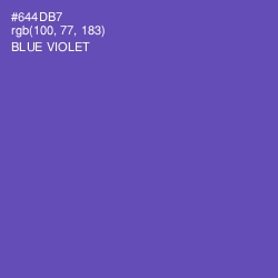 #644DB7 - Blue Violet Color Image