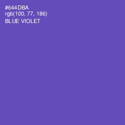 #644DBA - Blue Violet Color Image