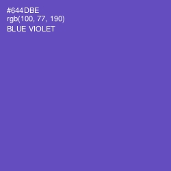 #644DBE - Blue Violet Color Image