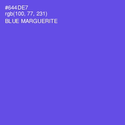 #644DE7 - Blue Marguerite Color Image